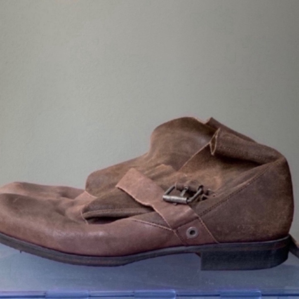 Rare Denmark 🇩🇰 Royal Republiq Distressed Ankle Buckle Boots - Picture 3 of 16